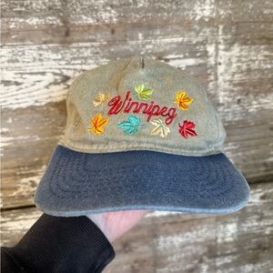 Vintage Winnipeg embroidered snapback hat, good condition. Nice fade.